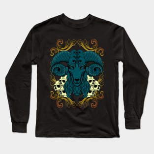 goat design illustration Long Sleeve T-Shirt